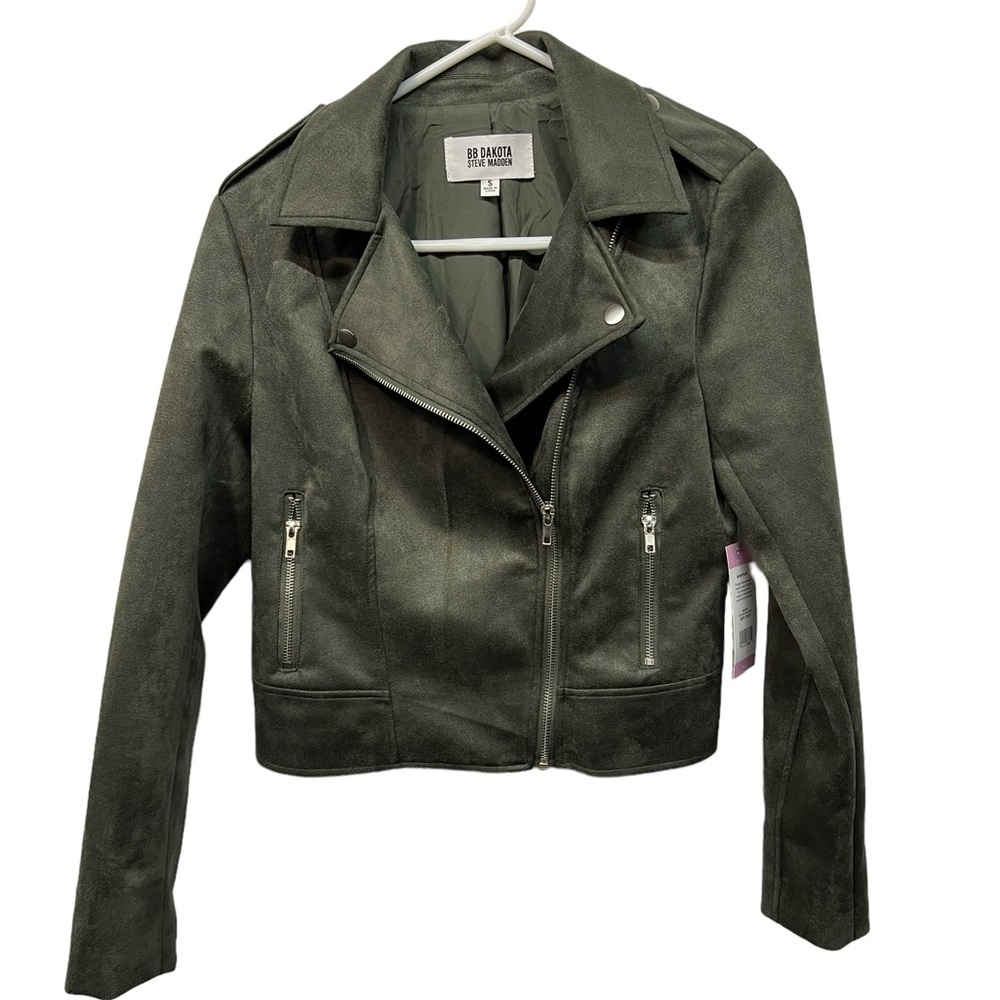 Steve Madden BB Dakota Faux Suede Moto Jacket